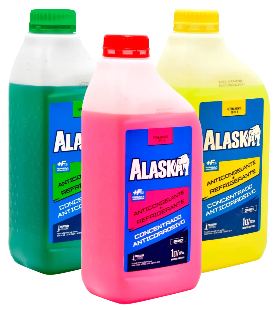 alaska anticongelantes anticorrosivos líquidos refrigerantes